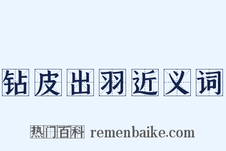 钻皮出羽近义词是什么意思的图片